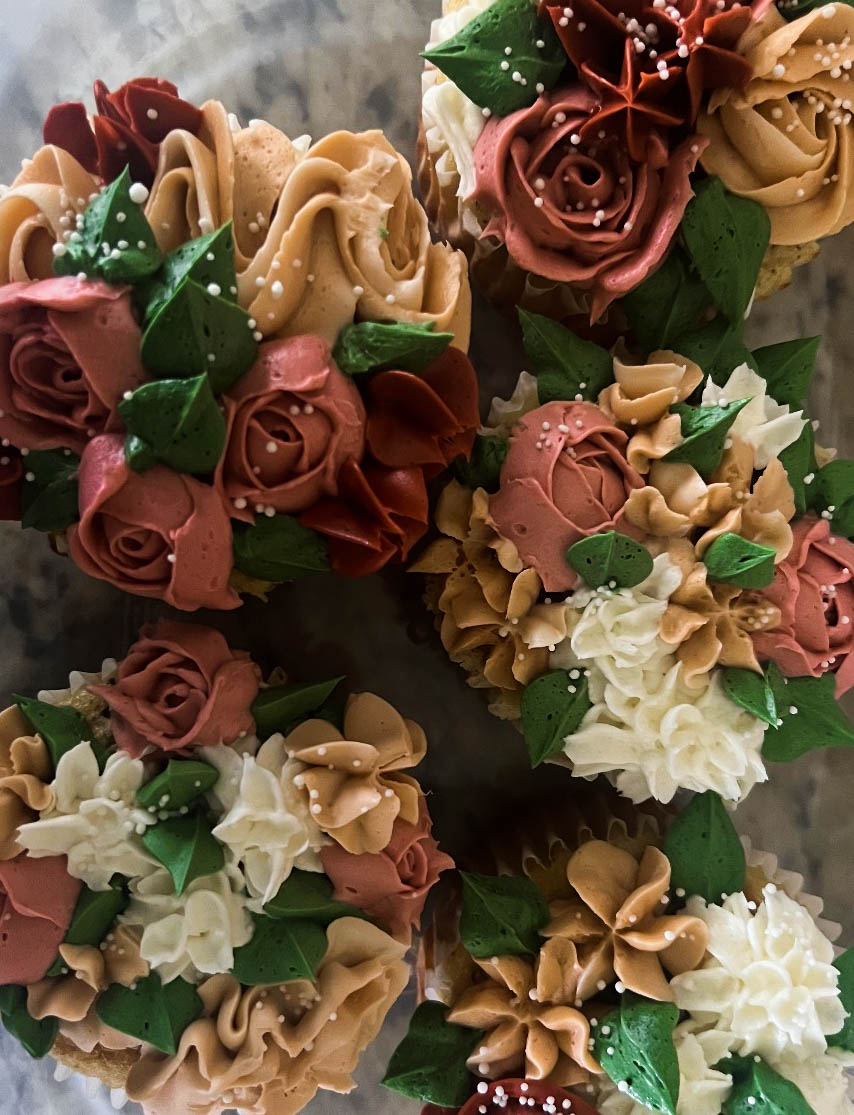 Rose Blossom Cupcakes