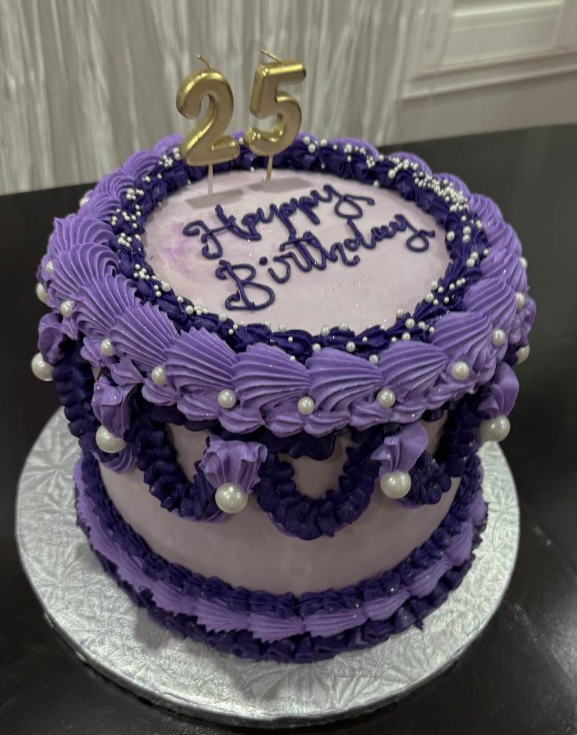 Luxe Lavender Birthday Cake