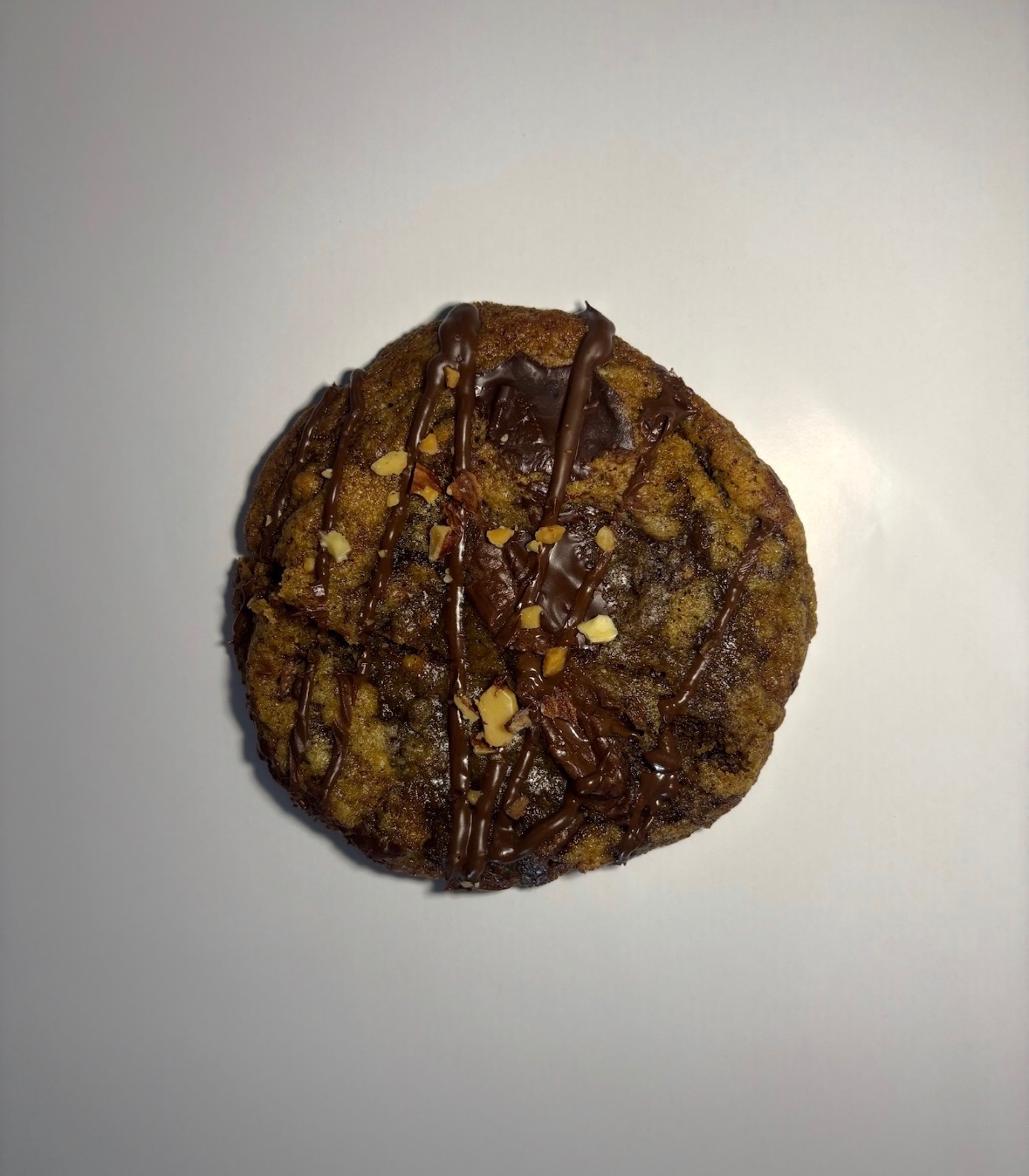 Artisanal Hazelnut Crunch Drizzle Cookie